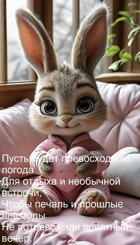 Открытка Пусть будет превосходною погода Для отдыха и необычной встречи, Чтобы печаль и прошлые невзгоды Не п