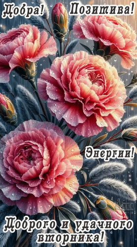 Анимированная открытка Вторник