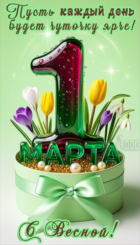 Открытка Весна