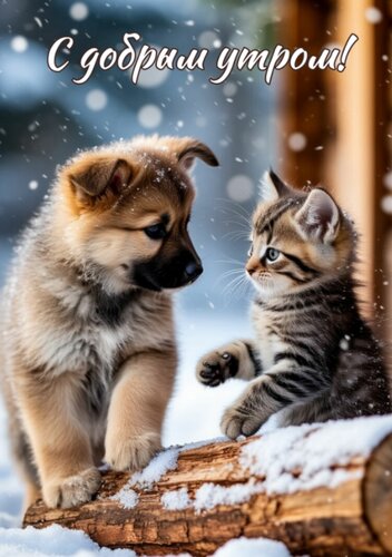Открытка С добрым утром