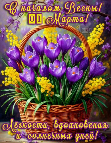 Открытка С Весной