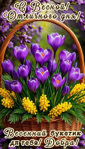 Открытка С Весной