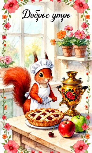 Открытка ДОБРОЕ УТРО!
