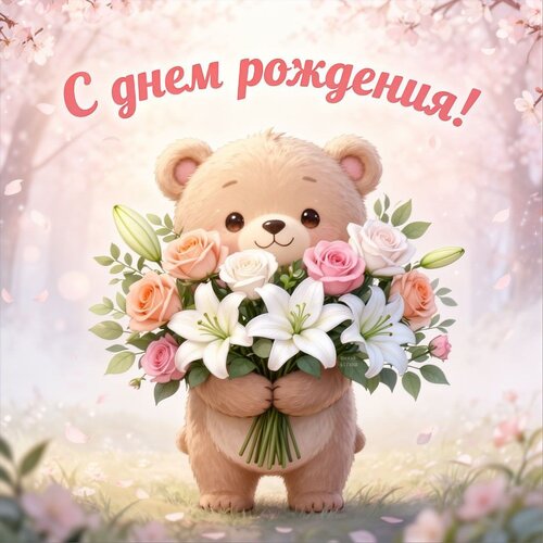 Открытка С днем рождения!