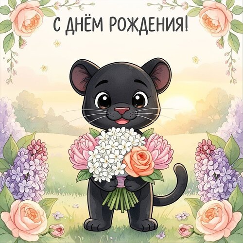 Открытка С днём рождения!
