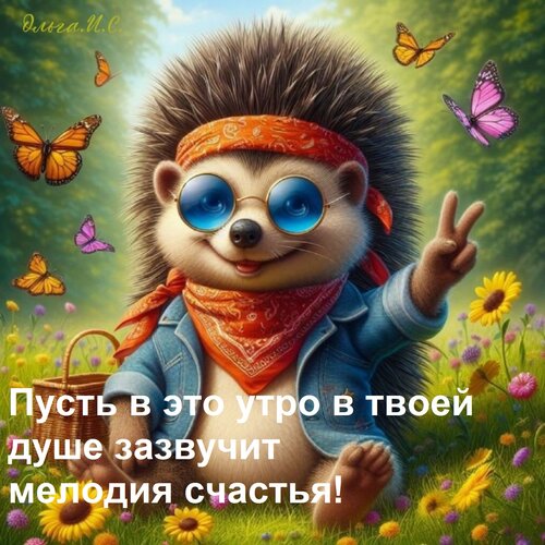 Открытка Пусть в это утро в твоей душе зазвучит мелодия счастья!