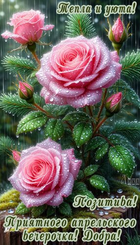 Открытка Добрый вечер