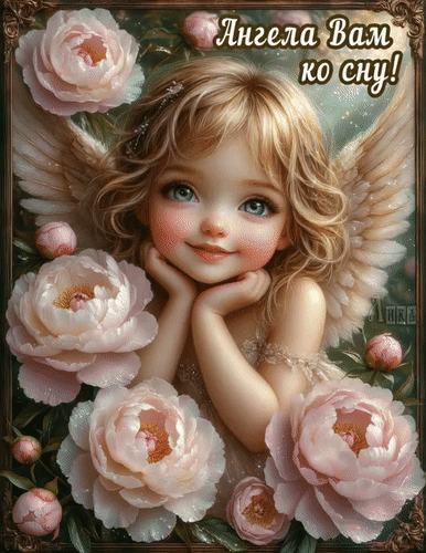 Анимированная открытка Ангела Вам ко сну
