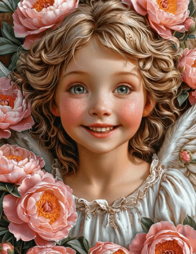 Анимированная открытка Ангелочек