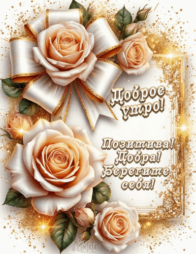 Анимированная открытка Доброе утро