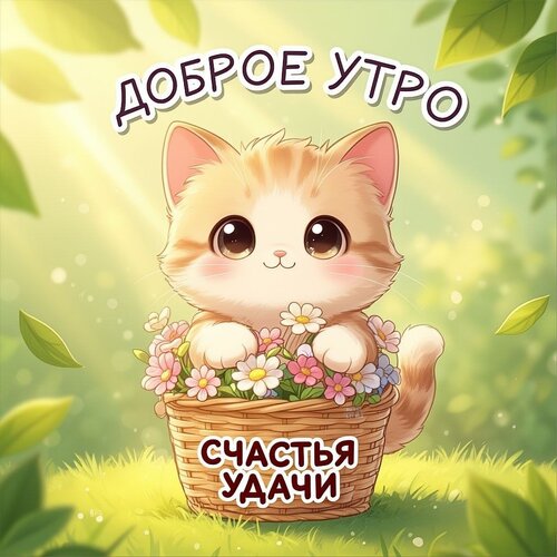 Открытка Доброе утро счастья удачи