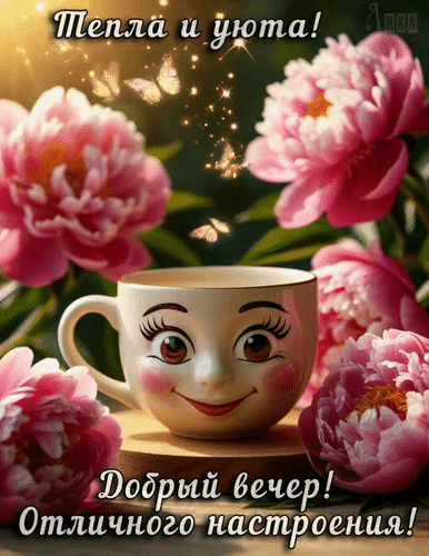 Анимированная открытка Добрый вечер!