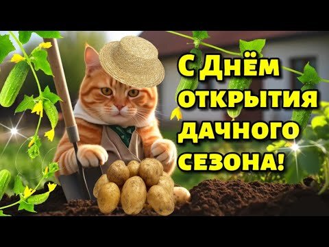 Открытка открытие дачного сезона