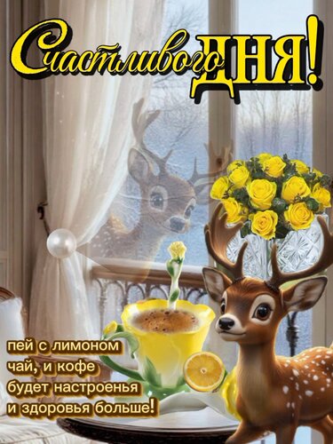 Открытка Счастливого дня!