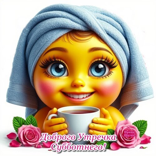 Открытка Суббота. Доброе утро!