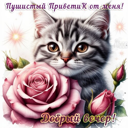 Открытка Добрый вечер