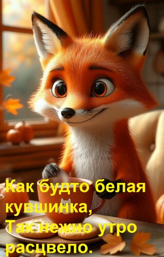 Открытка Как будто белая кувшинка, Так нежно утро расцвело.