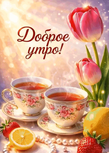 Анимированная открытка Доброе утро!