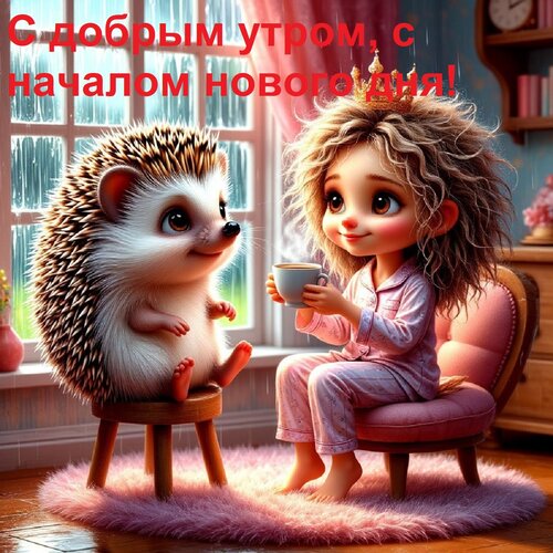 Открытка С добрым утром, с началом нового дня!