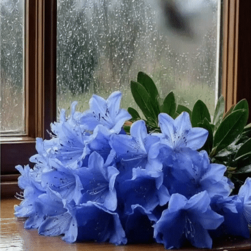 Анимированная открытка Лилии