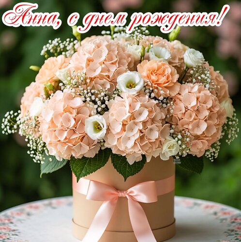 Открытка Анна, с днем рождения!
