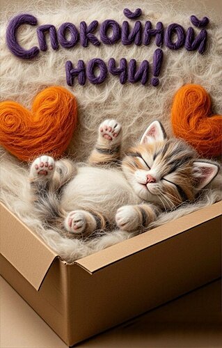 Открытка СПОКОЙНОЙ НОЧИ!