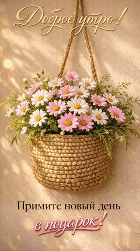 Анимированная открытка Доброе утро!