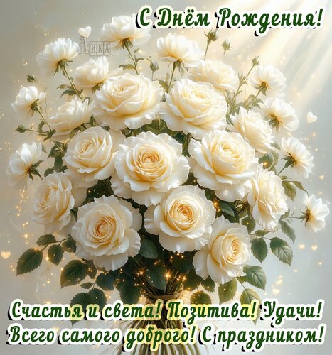 Открытка С Днём Рождения. Женщине