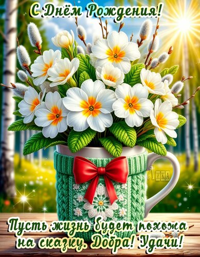 Открытка С Днём Рождения Девушке