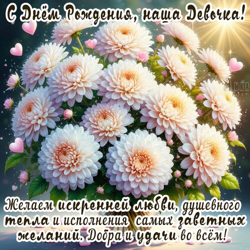 Открытка С Днём Рождения Девушке