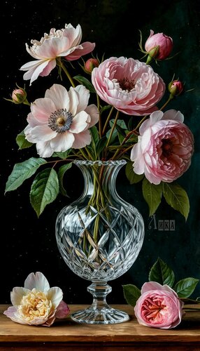 Открытка Пионы