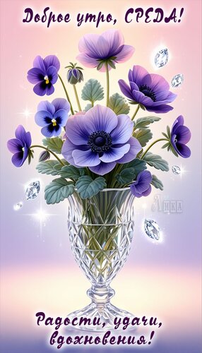 Открытка Доброе утро Среда