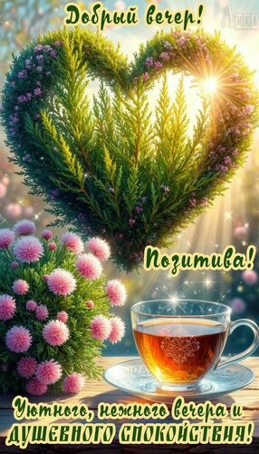 Открытка Добрый вечер