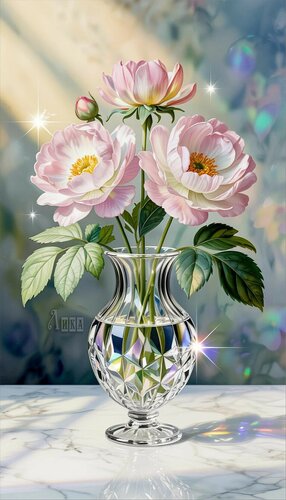 Открытка Пионы