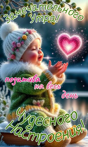 Открытка Замечательного утра, чудесного настроения!
