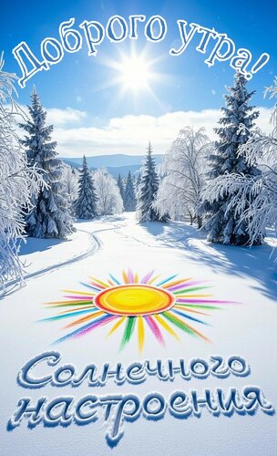 Открытка Доброе утро. Солнечного настроения
