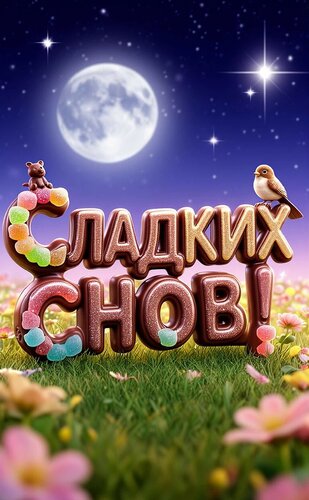 Открытка Сладких снов
