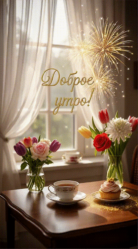 Анимированная открытка Доброе утро!