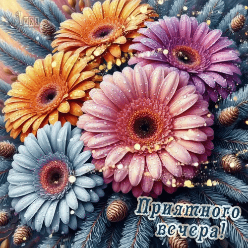 Анимированная открытка Добрый вечер!