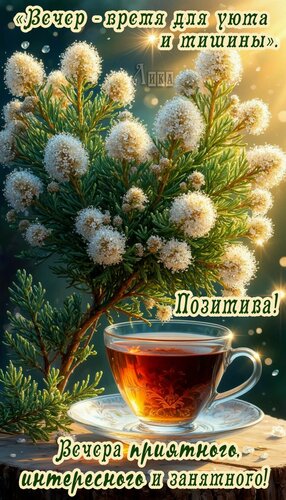 Открытка Добрый вечер