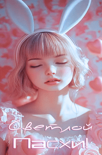 Анимированная открытка Светлой Пасхи!