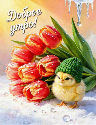 Анимированная открытка Доброе утро!