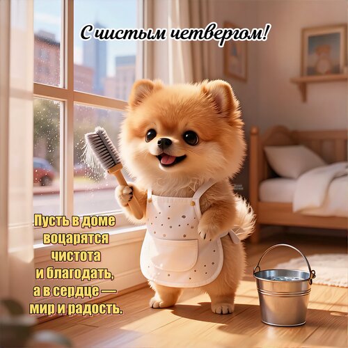 Открытка С чистым четвергом!