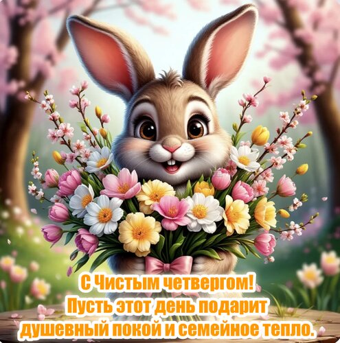 Открытка С Чистым четвергом! Пусть этот день подарит душевный покой и семейное тепло.