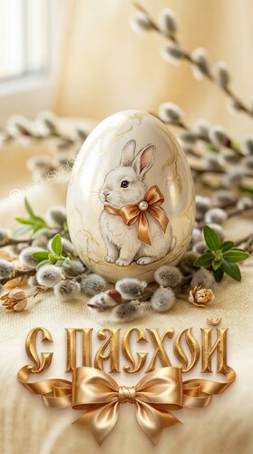 Открытка С Пасхой.