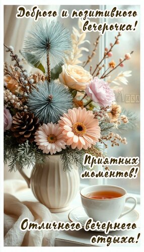 Открытка Добрый вечер