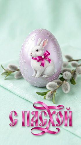 Открытка С Пасхой.