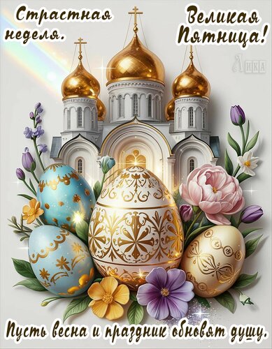 Открытка Страстная неделя. Великая Пятница.