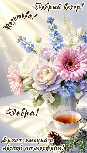 Открытка Добрый вечер
