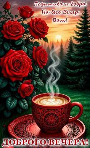 Открытка ДОБРЫЙ ВЕЧЕР!